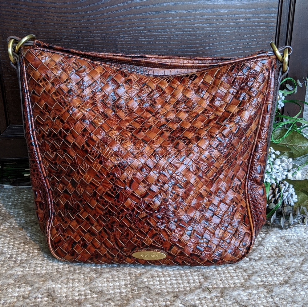 Brahmin woven tote
